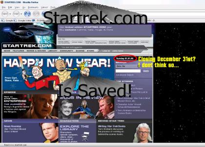 Star Trek.com is closing down eh?