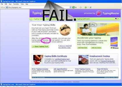Typing Test Makes a... Typo?