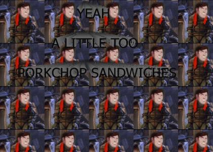 A Little Too Porkchop Sandwiches