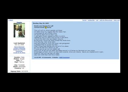 Myspace Gangster Rhymes!