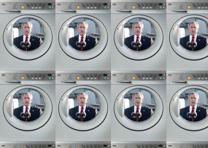 George Bush in a Washing Machine