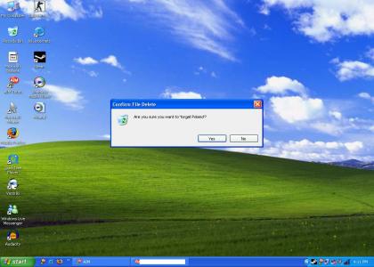 Windows XP tries to forget Poland