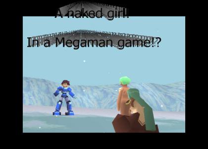 Naked girl in Megaman