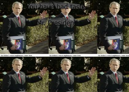 Bush is an Evangelion fan?!