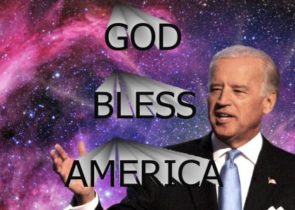 Gettin blessed by Joe Biden from space
