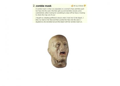 zombie mask cum