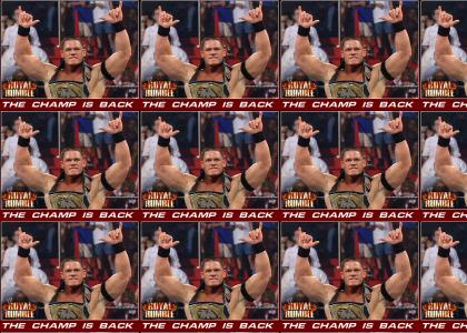 John Cena wins the title at the Royal Rumble?
