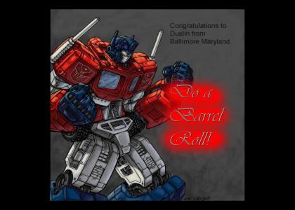 The results for the optimus prime line contest are in