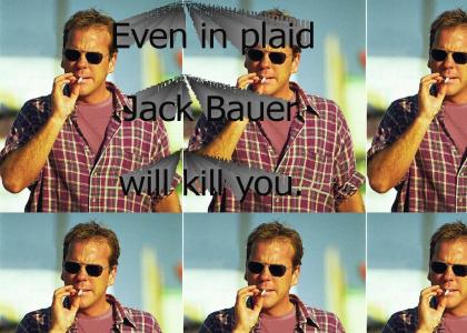 Jack Bauer in plaid