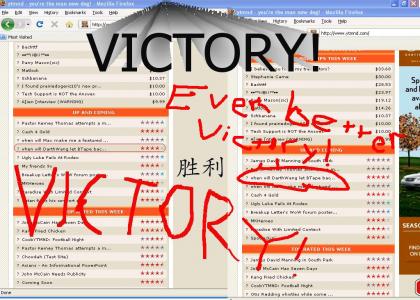 VICTORY!  MY DARTHWANG WON'T LET BTAPE BACK IN FPA HITS UP AND COMING!