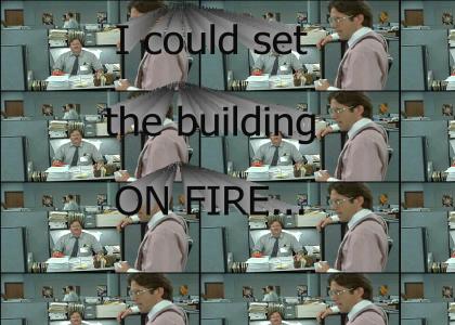 Milton on fire.