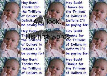 Even babies hate Bush