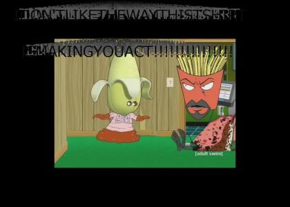 Frylock is a motormouth
