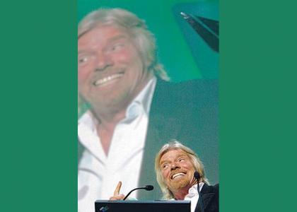 A Giant Low-Res Spectre Of Richard Branson's Ego Appears
