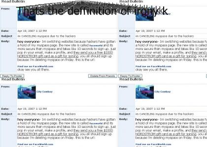 Myspace Irony