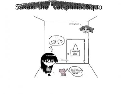 Sakaki likes cats!