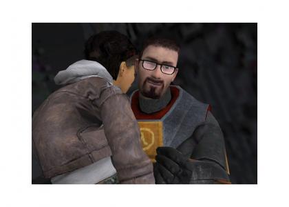 Half-Life 2 Episode Three ending. Gordon wins.