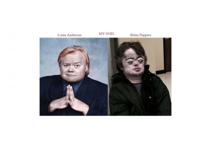 Louie Anderson is Brian Pepper's Dad