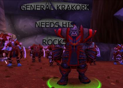 General Krakork Needs His Rocks!