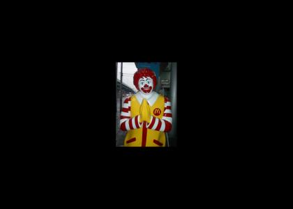 Ronald Mcdonald Stares into your soul