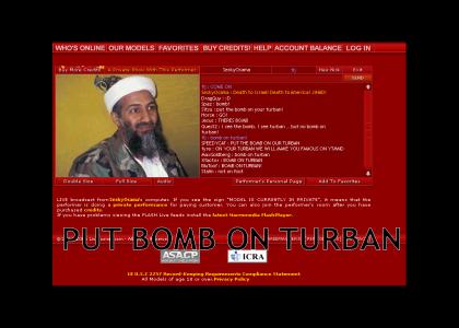 Put bomb on turban