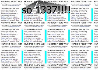 The Hundred Years' War was...