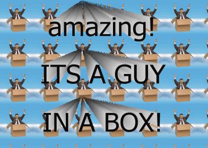 Flying box guy