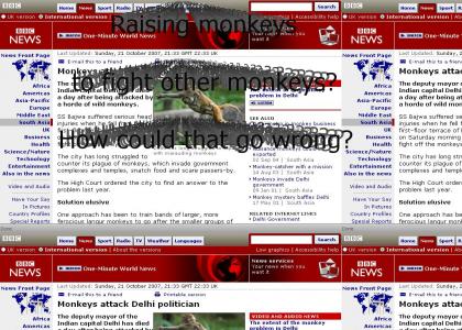 Monkeys Attack Delhi Politician