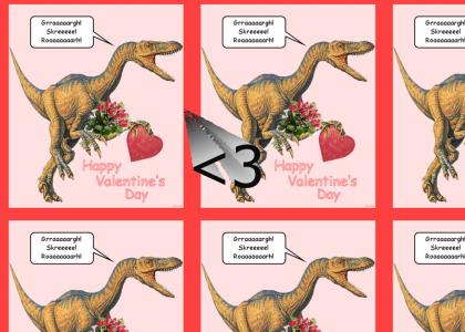 Happy Valentine's Day from Velociraptor