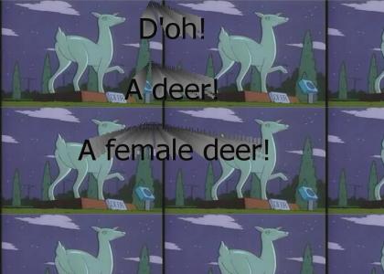 Doe! A deer! A female deer!