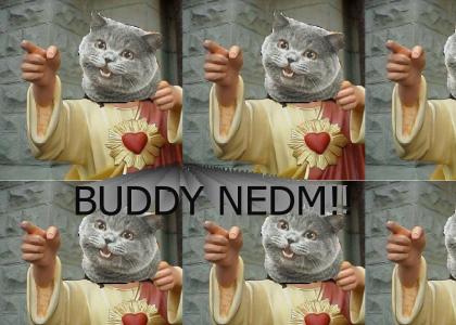 The NEDM buddy christ
