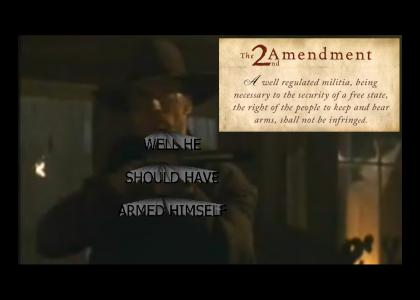Clint Eastwood learns you the 2nd Amendment