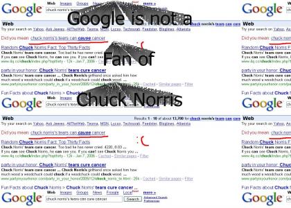 Google Does Not Approve of Chuck Norris