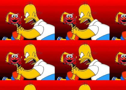 Elmo vs Homer