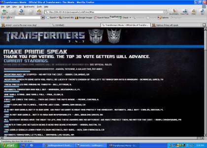 Optimus Prime Will Speak??