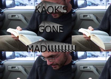 madman reading dictionary