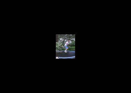 My first attempt at a sync - backflip on trampoline