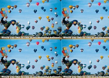 Eric Flies With Balloons