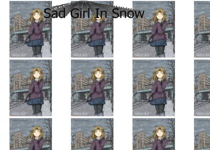 Sad Girl In Snow