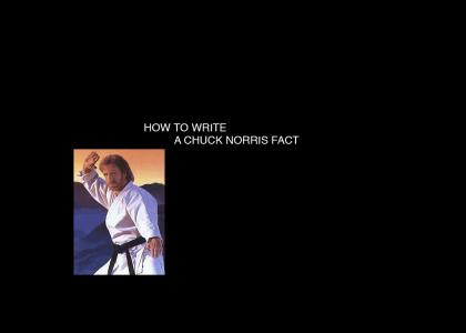 How to Write a Chuck Norris Fact