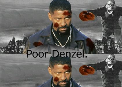 Denzel has poo on his face