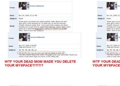 EMO KIDS DEAD MOM MAKES HIM DELETE HIS MYSPACE