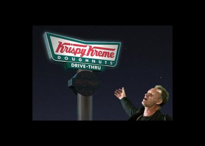 Sting LOVES Krispy Kreme