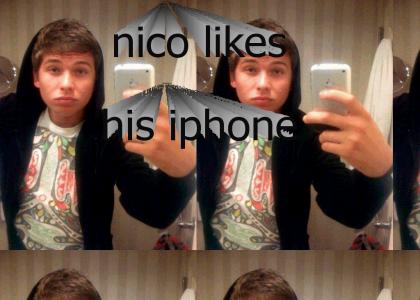 Nico likes his iPhone