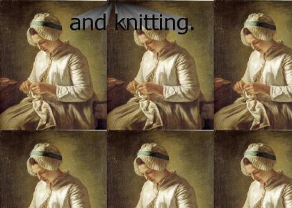 She's Knitting
