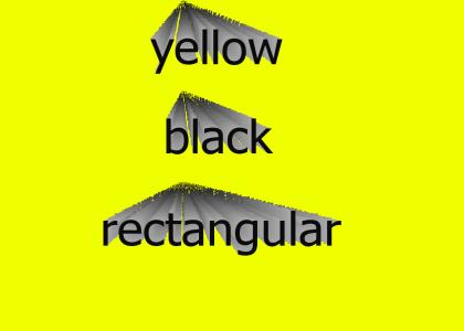 yellow, black, rectangular
