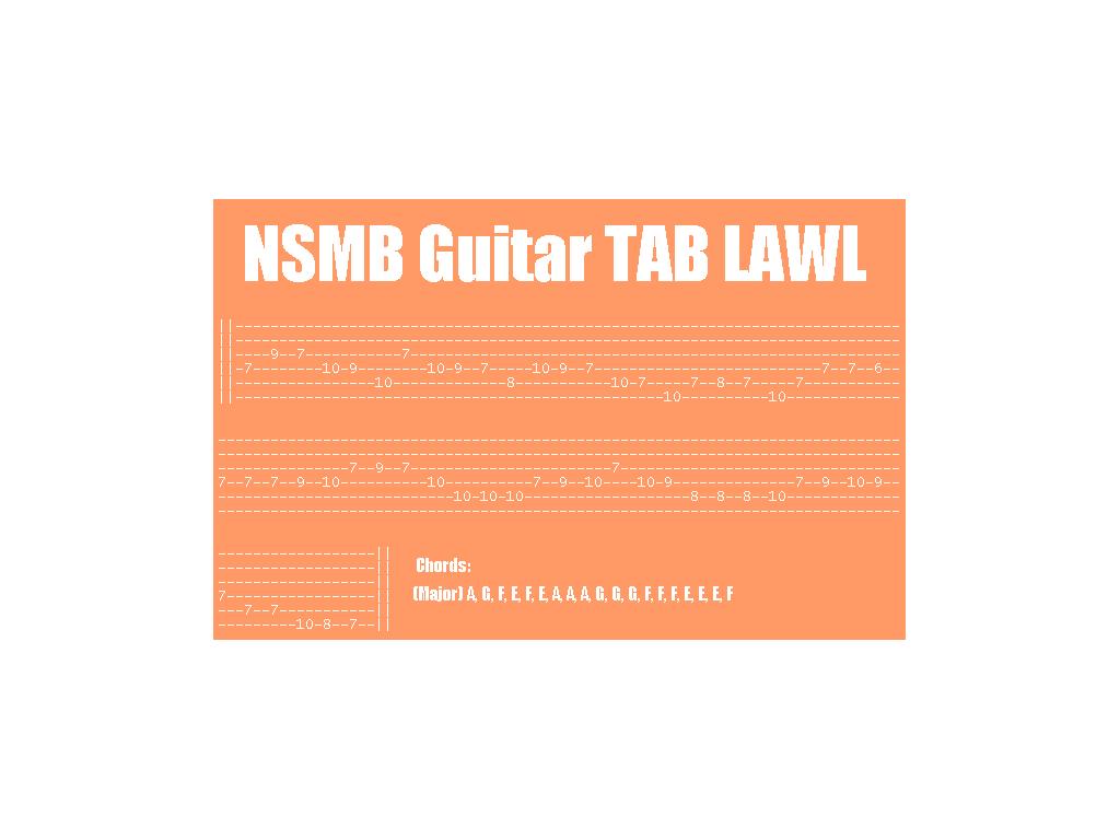 nsmbguitartab