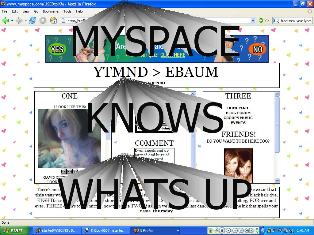 myspaceknowswhatsup