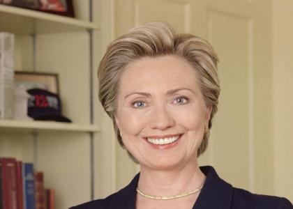 Hilary Stares into your soul and steals your vote.