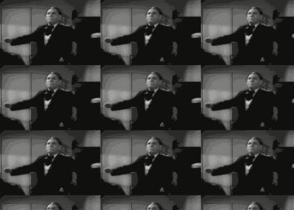 SHEMP CONDUCTS THEMUSIC. (shemptmnd forcedfad contestmnd)